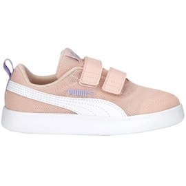 Puma Courtflex v2 Mesh V Ps Jr Sko 371758 13 lyserød