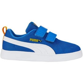 Puma Courtflex v2 Mesh V Ps Jr Sko 371758 14 blå