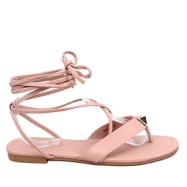 BM Agee Pink Roman Flip Flops lyserød