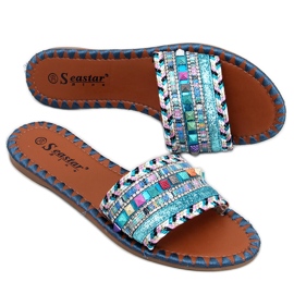 BM Morocco Blue Marrakesh hjemmesko blå