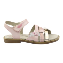 American Club Roseguld gladiator sandaler lyserød gylden