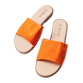 Orange elegante hjemmesko fra Coulombe