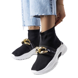 BM Baptiste sorte sneakers med kæde