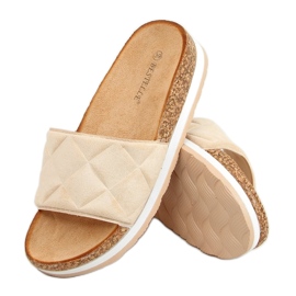 Bahr Beige Cork Hjemmesko