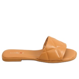 Cray Camel quiltede hjemmesko til kvinder beige