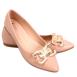 Seastar Elegante ballerinaer med spænde fra Simon Khaki beige