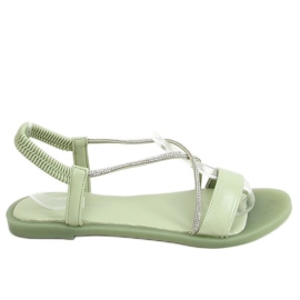 BM Bryce Green rhinestone sandaler grøn