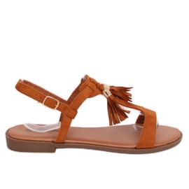 BM Bayles Camel damesandaler brun