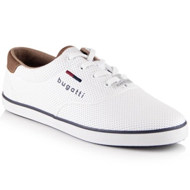 Sportssko herre sneakers hvid Bugatti LL153144