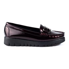 W. Potocki Lakerede dame loafers Potocki bordeaux rød