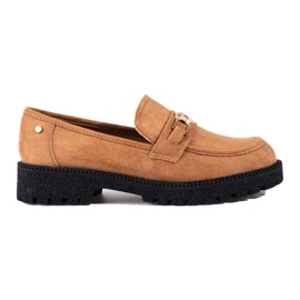 W. Potocki Dame ruskind loafers Potocki camel brun