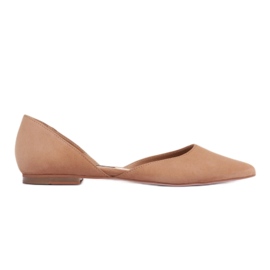 Marco Shoes Balletlejligheder med hæl brun