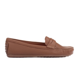 Marco Shoes Loafers med fleksibel sål brun