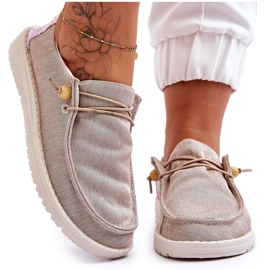 PM1 Slip-on Canvas sneakers til kvinder Beige Kenza