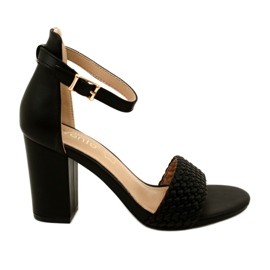 Evento Flettede hælsandaler Sort 23SD35-5945