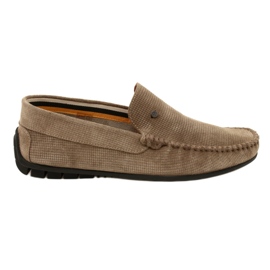 Filippo Beige herremokkasiner, ruskind, MP923/23 TP, beige