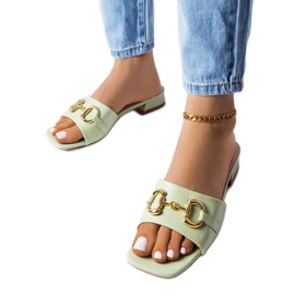Grønne højhælede sandaler fra Chabot