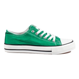 Klassiske grønne Shelovet sneakers til kvinder