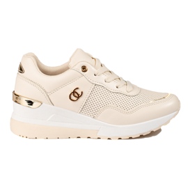 Shelovet beige sneakers til kvinder