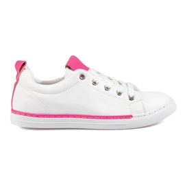 Shelovet hvide klassiske damesneakers