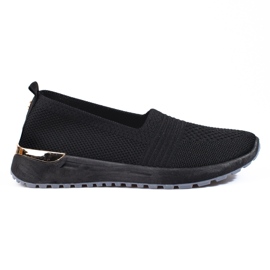 Shelovet sorte gennembrudte sneakers til kvinder
