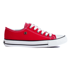 Røde klassiske sneakers Big Star T274020603