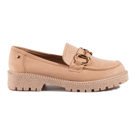 W. Potocki Beige ruskind loafers fra Potocki