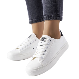 Big Star LL274091 sneakers i hvidt stof