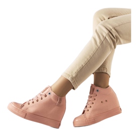 Pink Big Star LL274036 wedge sneakers lyserød
