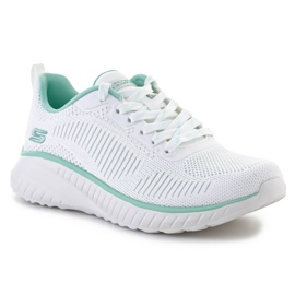 Skechers Bobs Squad Chaos Parallel Lines Sko W 117212-OFWT hvid