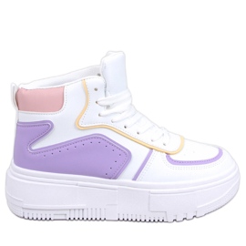 BM Storm WHITE / LILLA high-top sneakers hvid