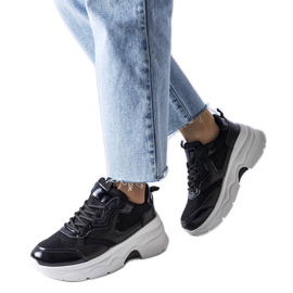 Sorte sneakers til kvinder fra Séguin