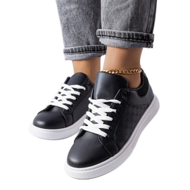 Sorte sneakers med Dreux-prægning