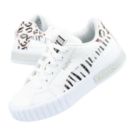 Puma Cali Star Jr 383186 01 sportssko hvid sort lyserød