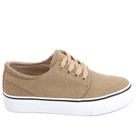 Ming Khaki damesneakers beige
