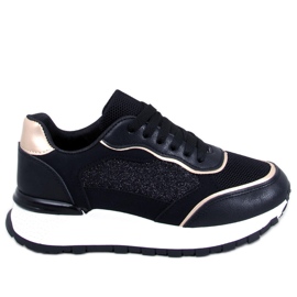 Breland Black damesneakers sort