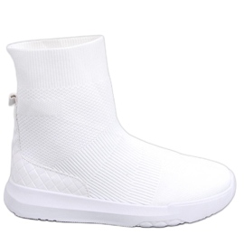 Ervin White strømpesneakers hvid