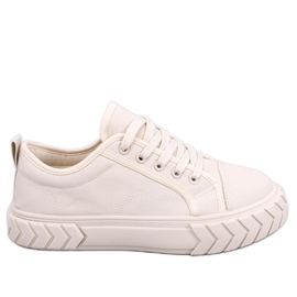 Hampton Beige platform sneakers til kvinder