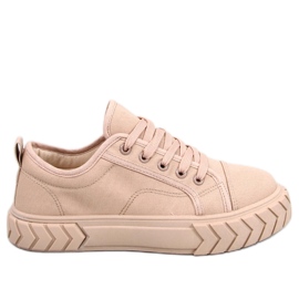 PA1 Hampton Khaki platform sneakers til kvinder beige