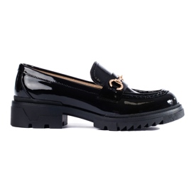 Sort lak loafers fra Shelovet