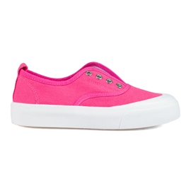Pink platform slip-on sneakers fra Shelovet lyserød