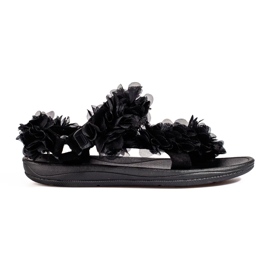 Shelovet velcro-sandaler med sort duft til kvinder