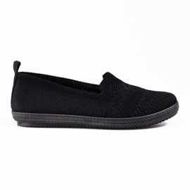 Shelovet dame tekstil slip-on sneakers sort