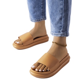 Brune platformssandaler fra Paquette