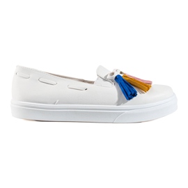 Shelovet slip-on slip-on i hvid ruskind