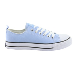American Club blå sneakers hvid