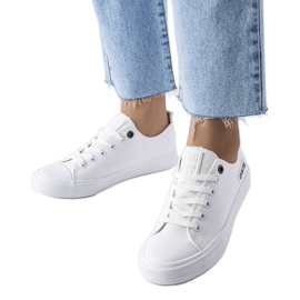 Big Star KK274008 sneakers i hvidt stof