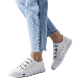 Big Star HH274094 hvide slip-on sneakers