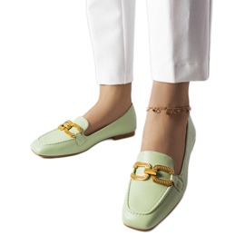 Rousseau grønne spænde loafers
