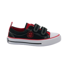 American Club Amerikanske sorte/røde majroer sneakers